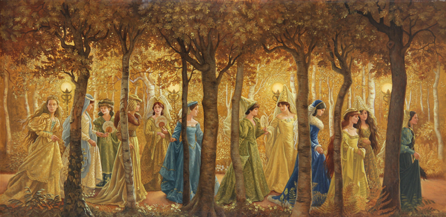 The Princesses Hurried Down a Lamp-Lit Path
