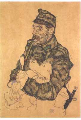 Austrian Soldier with Pipe