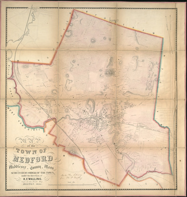 Map of the town of Medford, Middlesex County, Mass: Surveyed by order of the town