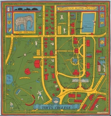 Map of Tufts College, 1929