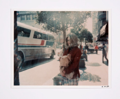 Roberta at Bus Stop