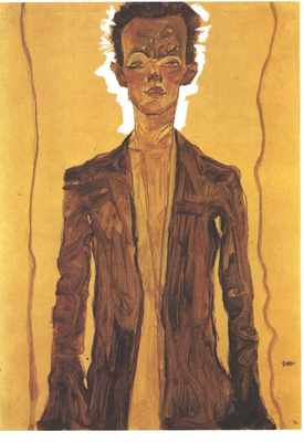 Self-Portrait in Brown Coat