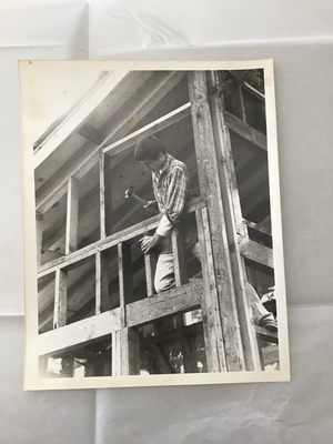  Billie framing Rattlesnake cabin