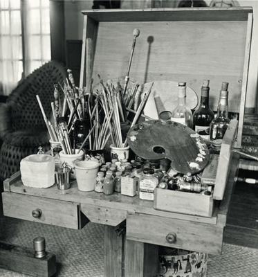 Frida Kahlo’s work table