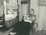 Frida Kahlo after the amputation of her right leg (La Casa Azul)