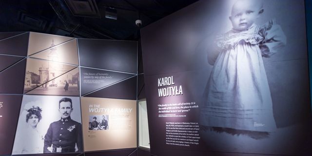 Stop 2: Light in Darkness - Photo of Karol Wojtyła as an infant