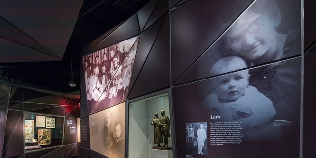 Stop 3: Family & Loss - Marriage Photo of Mr. and Mrs. Wojtyła