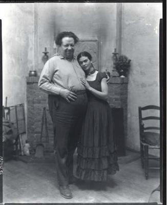 Frida Kahlo and Diego Rivera in Ralph Stackpole’s Studio, San Francisco