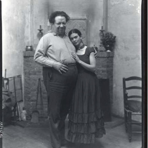 Frida Kahlo and Diego Rivera in Ralph Stackpole’s Studio, San Francisco ...