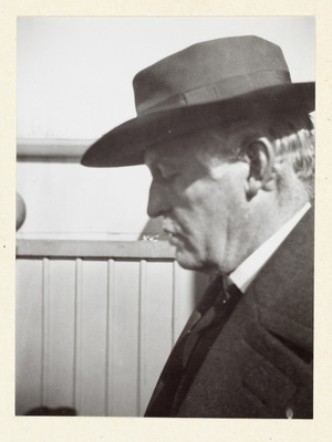 Self-portrait at Ekely