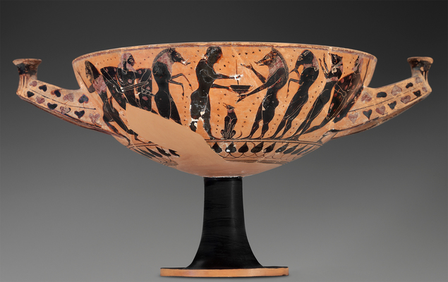 DONE 616   Drinking cup (kylix) depicting scenes from the Odyssey