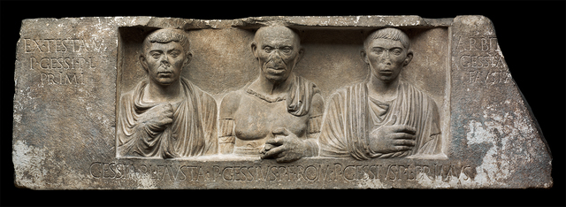 DONE 605   Funerary relief of the Publius Gessius Family