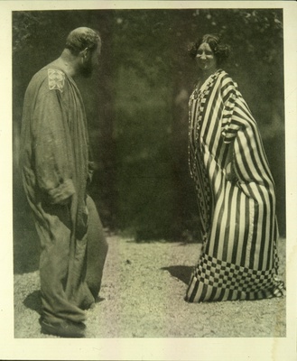 Gustav Klimt and Emilie Floge in the garden of the Villa Oleander on the Attersee