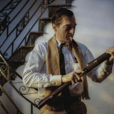 William Eggleston with Gun, Memphis