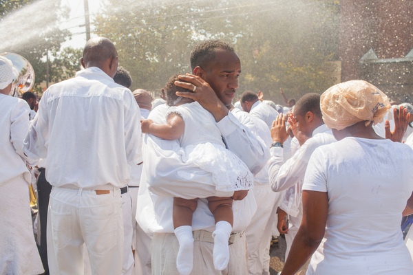 Firehose baptism, Newport News, Virginia