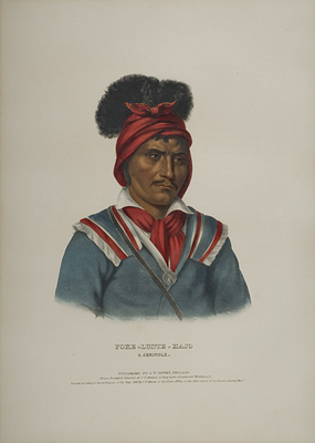 Foke-Luste-Hajo, A Seminole, from History of the Indian Tribes of North America 