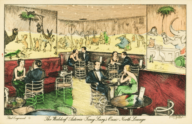 The Waldorf Astoria Tony Sarg’s Oasis – North Lounge, c.1931