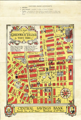 Map of Greenwich Village, 1934