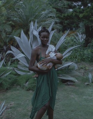 Untitled (Rhosyll and baby River) , Golden Rock Inn, from the series Postcards From The Future 