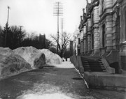 Snow scene, Sherbrooke Street, looking east