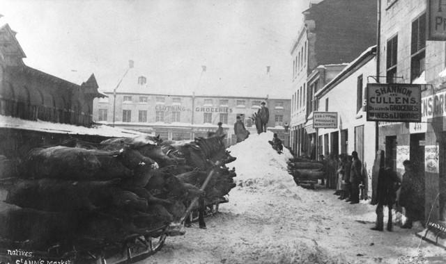 Frozen pigs, St. Anne's Market