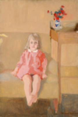 Lizzie with Wild Roses