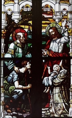Stained Glass - Jesus Heals the Sick