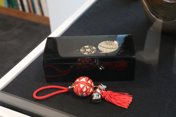 Untitled (Music Box and Handmade Stitched and Embroidered Ball)