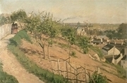 La ruelle des Poulies à Pontoise, ca. 1872