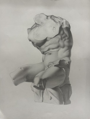 Bargue Study: Belvedere Torso
