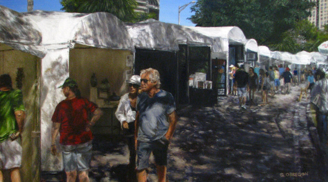 Morning Stroll at the Art Festival