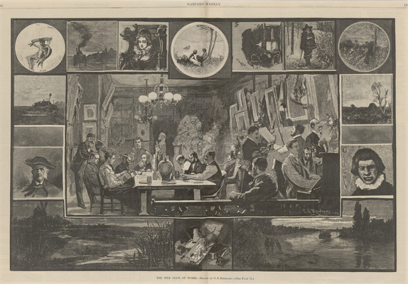 The Tile Club at Work from Harper's Weekly